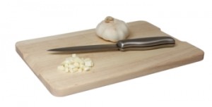 Chopped garlic i